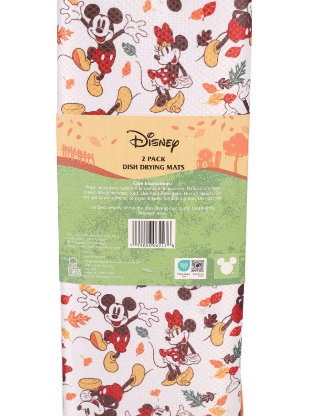 Disney Autumn 2 Dish Drying Mats